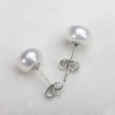 Aretes de Perlas de Agua Dulce 6-12mm en Plata 925 - Image 14
