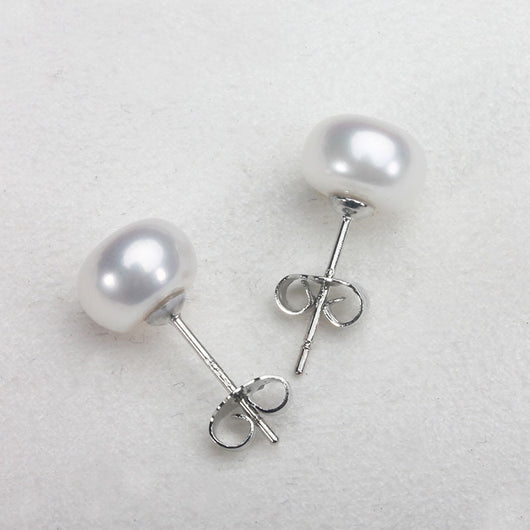 Aretes de Perlas de Agua Dulce 6-12mm en Plata 925 - Image 14