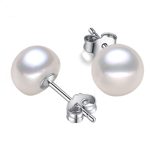 Aretes de Perlas de Agua Dulce 6-12mm en Plata 925 - Image 4