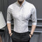 Camisa Casual Slim Fit Hombre con Rayas en Mangas - Estilo Verano