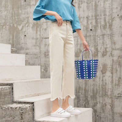 Pantalones Denim Cropped de Cintura Alta Corte Recto - Image 3