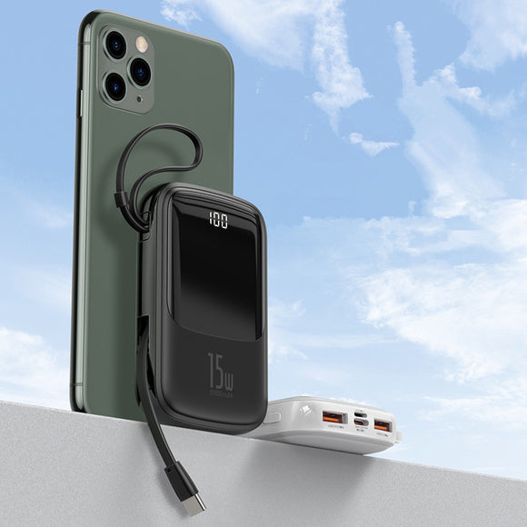Banco de Energía Portátil con Pantalla Digital - Carga Rápida 3A USB-C para iPhone y Android