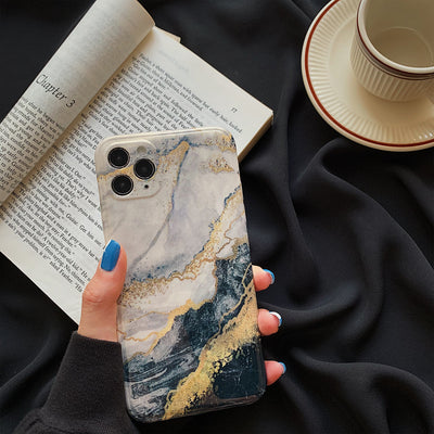 Funda iPhone con Diseño Mármol Brillo - Protección Elegante