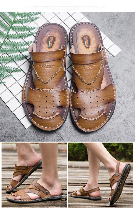 Sandalias Baotou Verano Hombre - Zapatos de Playa Versátiles 2 en 1 - Image 9