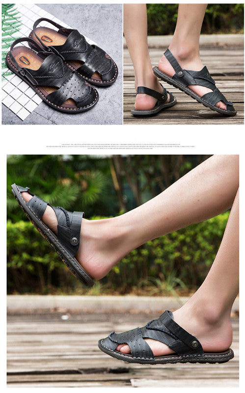Sandalias Baotou Verano Hombre - Zapatos de Playa Versátiles 2 en 1 - Image 8