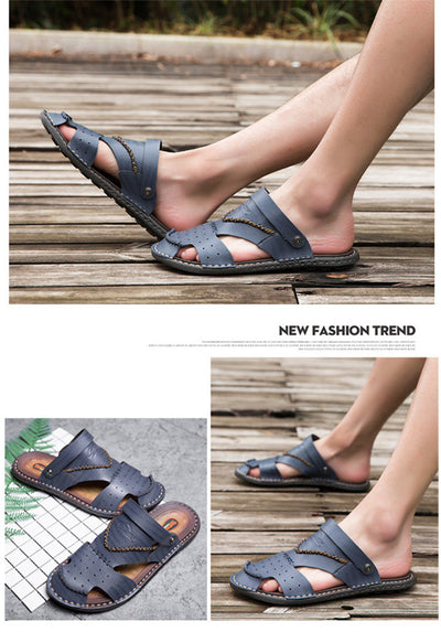Sandalias Baotou Verano Hombre - Zapatos de Playa Versátiles 2 en 1 - Image 10