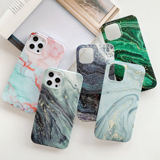 Funda de Mármol Compatible con Apple - Diseño Elegante y Moderno