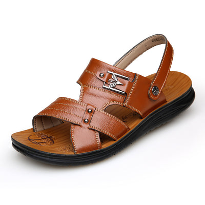 Sandalias de Cuero Casual Antideslizantes para Hombre - Image 14