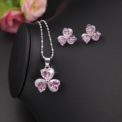 Juego de Joyas Trébol con Circonia - Diamantes para Mujer - Image 12