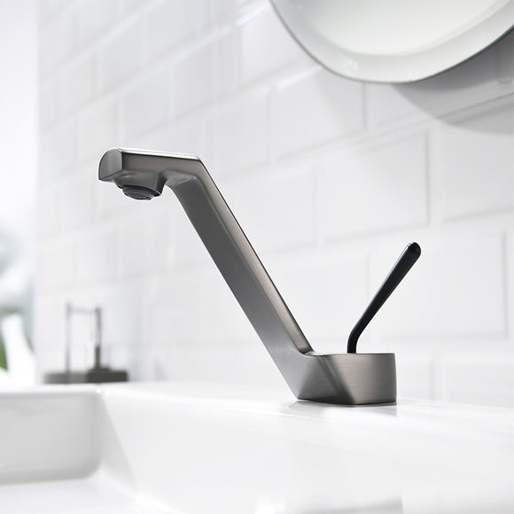 Grifo de Lavamanos Monobloc en Cobre Puro para Hoteles y Baños