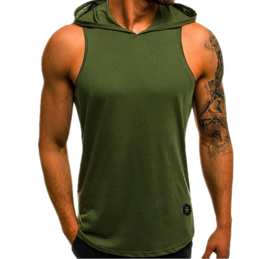 Chaleco Estampado con Capucha para Hombre - Corte Slim Transpirable - Image 8
