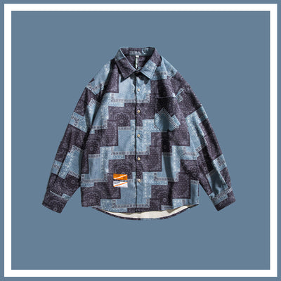 Camisa Suelta Primavera con Logo Bordado Estampado para Hombre - Image 7