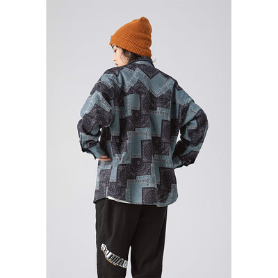 Camisa Suelta Primavera con Logo Bordado Estampado para Hombre - Image 9