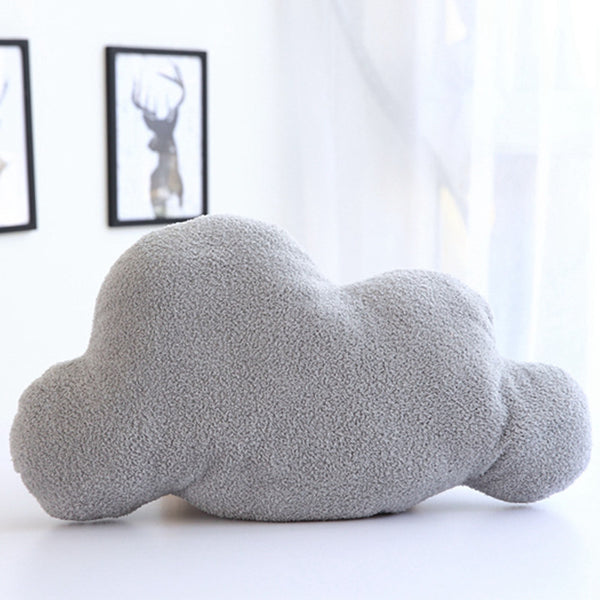 Almohada Nube Suave Gris y Blanca - Peluche Decorativo para Bebé y Habitación Infantil - Image 5