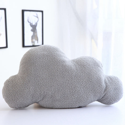 Almohada Nube Suave Gris y Blanca - Peluche Decorativo para Bebé y Habitación Infantil - Image 5