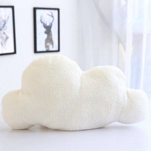 Almohada Nube Suave Gris y Blanca - Peluche Decorativo para Bebé y Habitación Infantil - Image 4