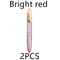 2 Pieces Bright Red B