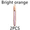 2 Pieces Bright Orange B