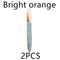 2 Pieces Bright Orange C