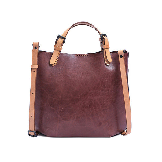 Bolsos de Cuero Genuino Estilo Retro - Primera Capa - Image 5