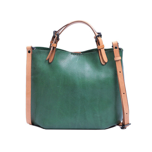 Bolsos de Cuero Genuino Estilo Retro - Primera Capa - Image 3