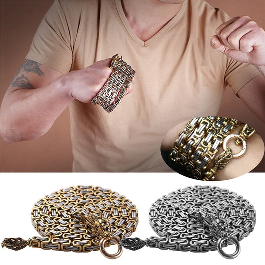 Pulsera Defensa Personal Dragon Back - Acero Inoxidable y Titanio - Image 12