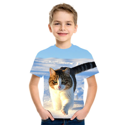Playera Infantil Estampado 3D Manga Corta - Image 12