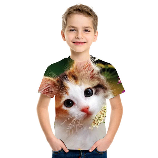 Playera Infantil Estampado 3D Manga Corta - Image 16