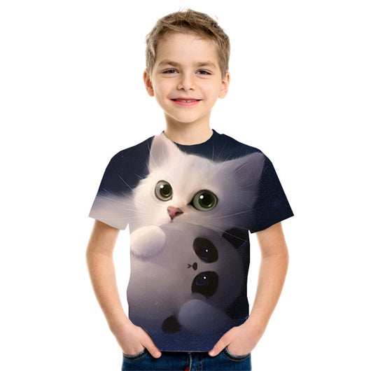 Playera Infantil Estampado 3D Manga Corta - Image 19