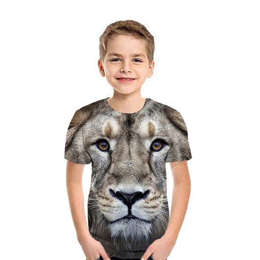 Playera Infantil Estampado 3D Manga Corta - Image 4