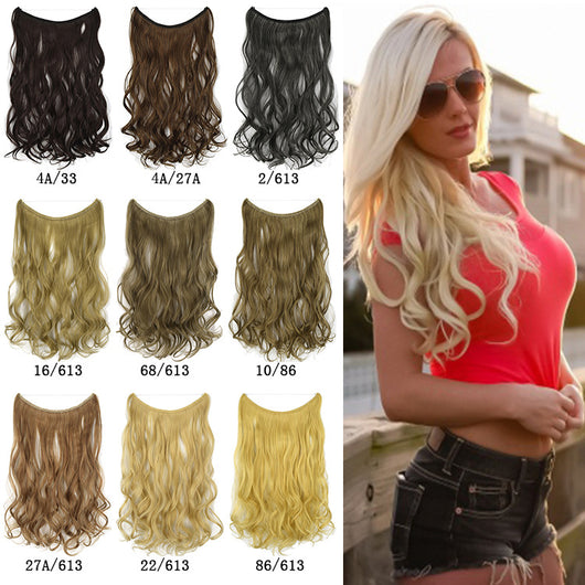 Peluca Integral Única sin Costuras con Extensiones de Cabello