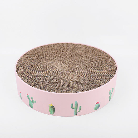 Rascador Circular para Gatos - Cama Corrugada Duradera para Mascotas