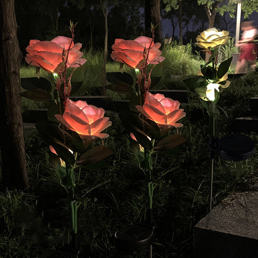 Lámpara Solar de Jardín 3 Cabezales - Iluminación Exterior Automática - Image 14
