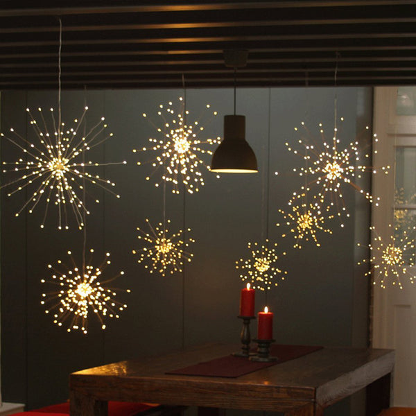 Luz LED Explosión Fuegos Artificiales - Decoración Estrellada para Ambiente