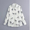 Camisa Estampado Animal con Textura