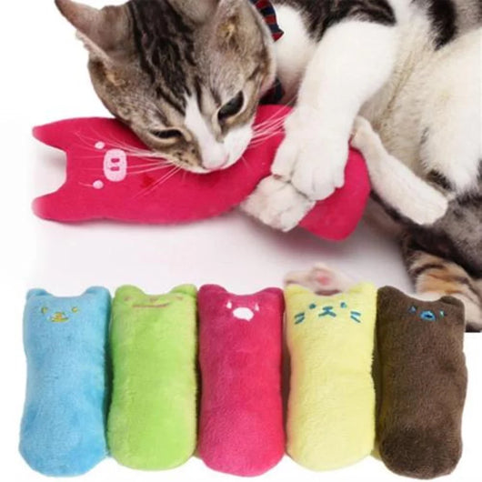 Juguete Interactivo de Hierba Gatera con Almohada de Menta para Gatos
