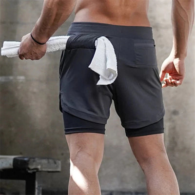 Shorts Deportivos Hombre 2 en 1 Secado Rápido para Gym y Running - Image 4