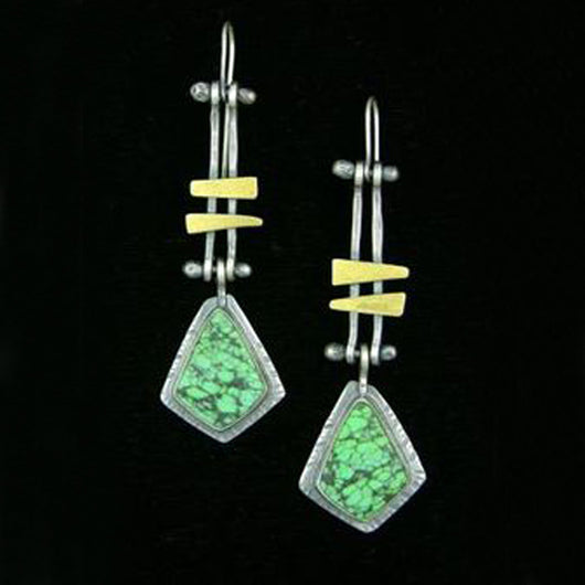 Aretes Largos de Turquesa Auténtica para Mujer - Image 8