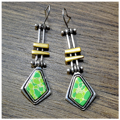 Aretes Largos de Turquesa Auténtica para Mujer - Image 4