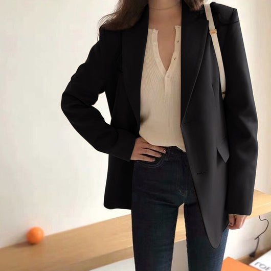 Blazer Suelto Estilo Británico para Hombre