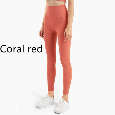 Pantalones de Yoga Cintura Alta Beige - Image 4