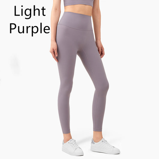 Pantalones de Yoga Cintura Alta Beige - Image 7
