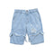 Shorts de Mezclilla Rotos Rectos para Hombre