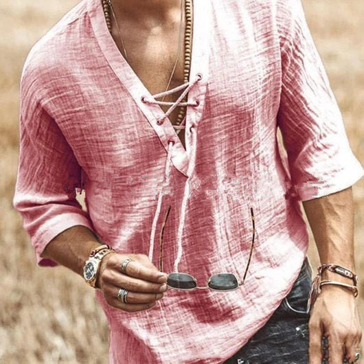 Camiseta Casual para Hombre con Detalle en Pecho - Image 10