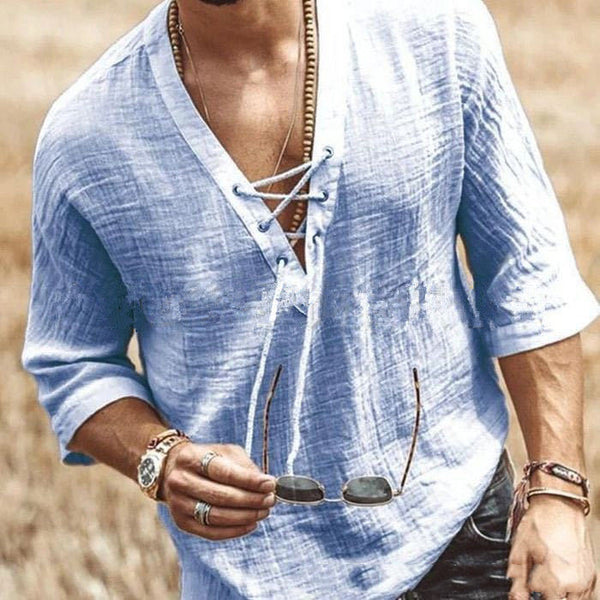 Camiseta Casual para Hombre con Detalle en Pecho