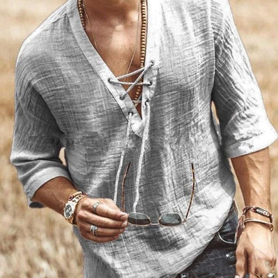 Camiseta Casual para Hombre con Detalle en Pecho - Image 7