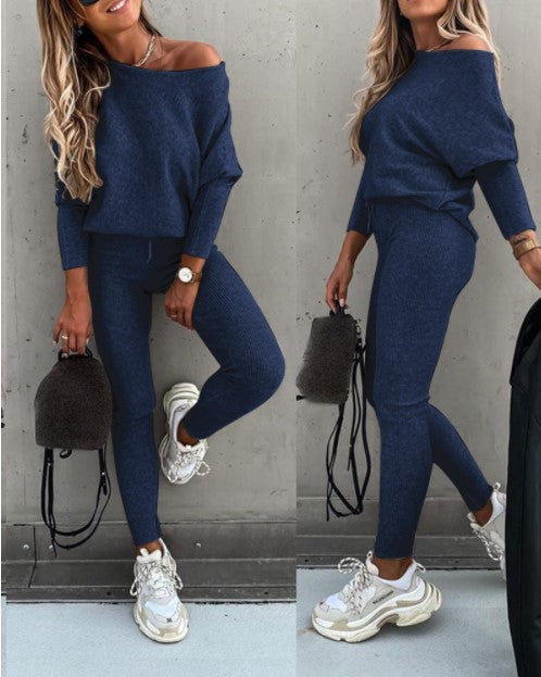 Traje Casual Hombro Descubierto para Mujer - Image 5
