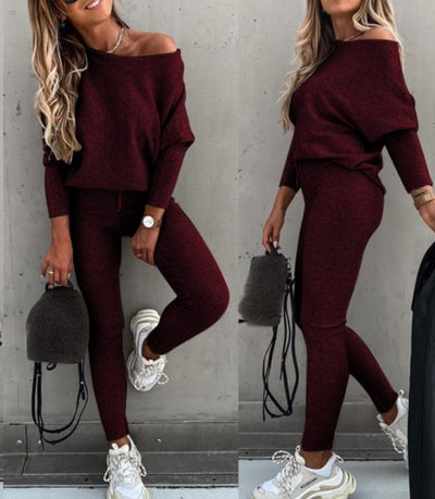 Traje Casual Hombro Descubierto para Mujer - Image 9