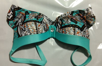 Bikini Estampado Triángulo con Aro y Fruncido - Image 12