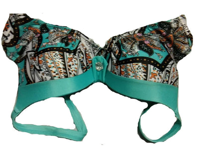 Bikini Estampado Triángulo con Aro y Fruncido - Image 3